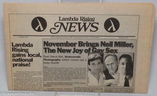 Cat.No: 302342 Lambda Rising News: Holiday 1992: November Brings Neil Miller, The New Joy...