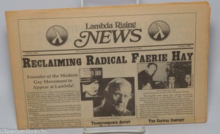 Cat.No: 302347 Lambda Rising News: Winter 1990: Reclaiming Radical Faerie Harry Hay....