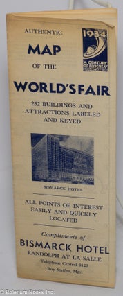 Cat.No: 302392 Authentic Map of the World's Fair [Century of Progress] - 252 Buildings...