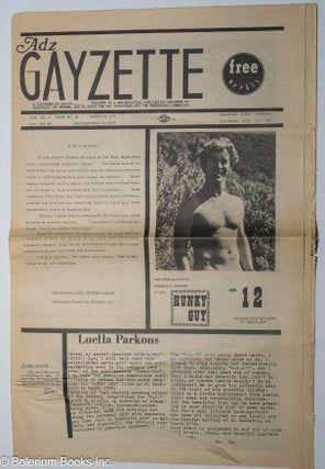 Cat.No: 302438 Adz Gayzette: vol. 1, #24, Mar. 18, 1971; Hunky Guy #12. Dick Jay, Keith...