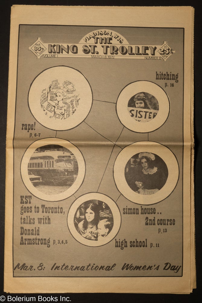 Cat.No: 302471 The King St. Trolley, vol. 1, no. 8 (March 1, 1972). International Women's Day