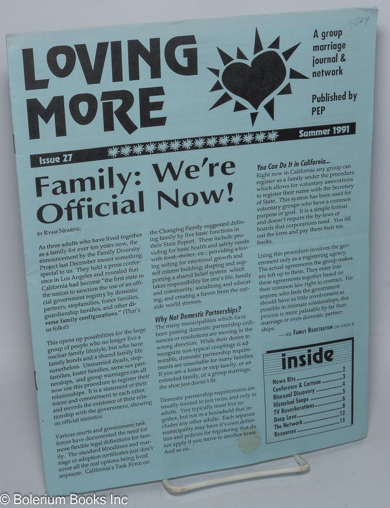 Cat.No: 302542 Loving more, issue 27. Ryam Nearing.