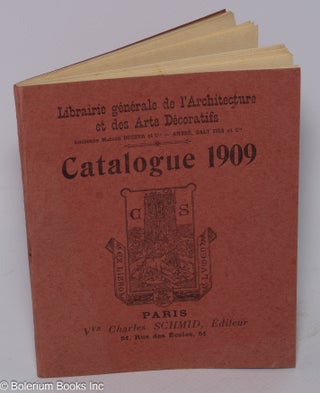 Cat.No: 302545 Catalogue 1909. Charles Schmid, ed