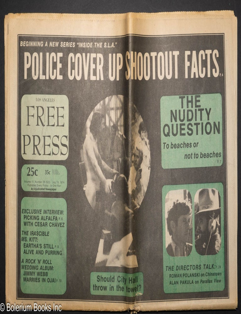 Cat.No: 302557 Los Angeles Free Press: vol. 11 #29 (#522), July 19, 1974. Chris Van Ness.