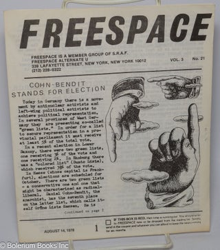 Cat.No: 302567 Freespace; vol. 3, no. 21 (August 14, 1978