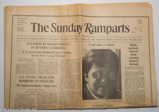 Cat.No: 302622 The Sunday Ramparts: Whole No. 16, April 23-May 7, 1967. Warren Hinckle,...