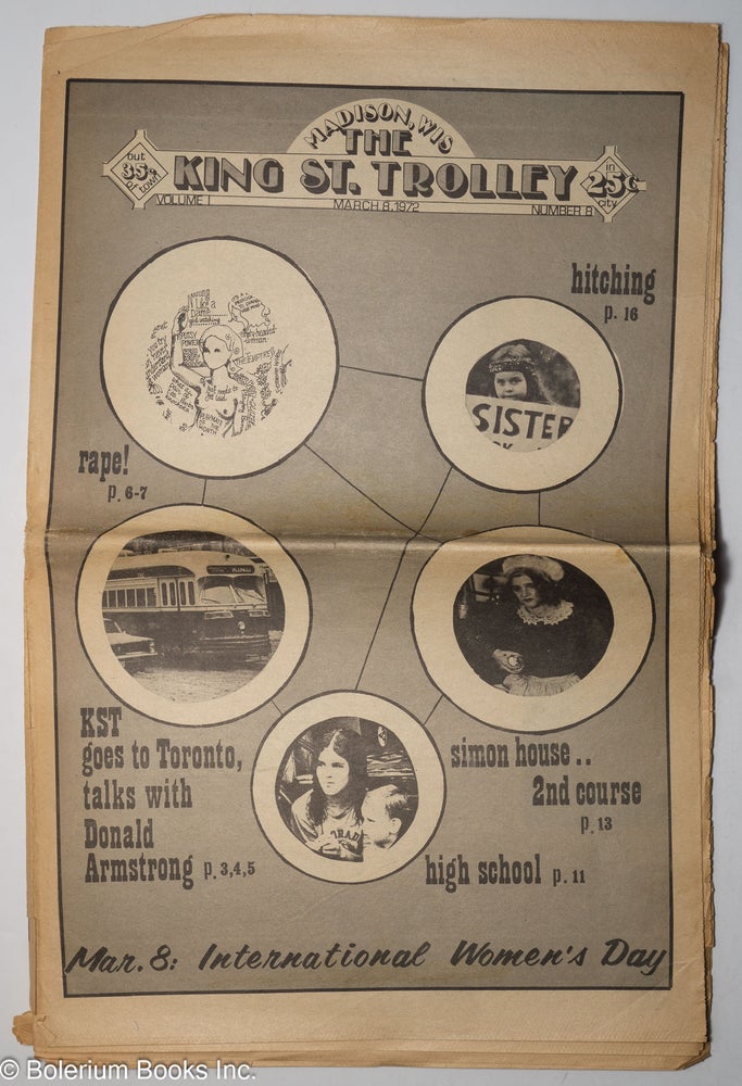 Cat.No: 302627 The King St. Trolley, vol. 1, no. 8 (March 1, 1972). International Women's Day