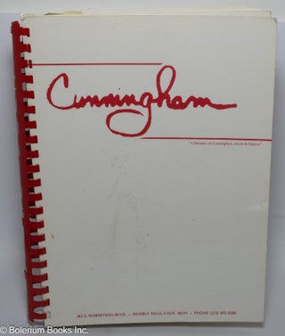 Cat.No: 302770 Cunningham: a division of Cunningham, Escott & Dipene agency talent book