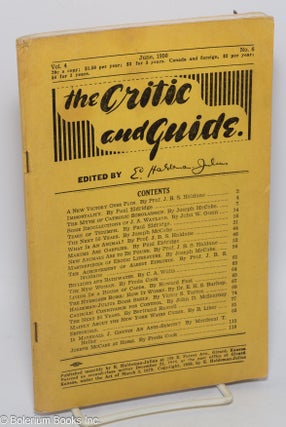Cat.No: 302798 The Critic and Guide: vol. 4 #6, June 1950. E. Haldeman-Julius