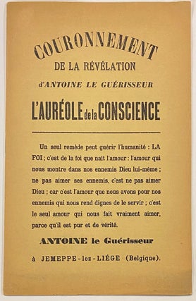 Cat.No: 302900 Couronnement de la Révélation: l'auréole de la conscience. Louis-Joseph...