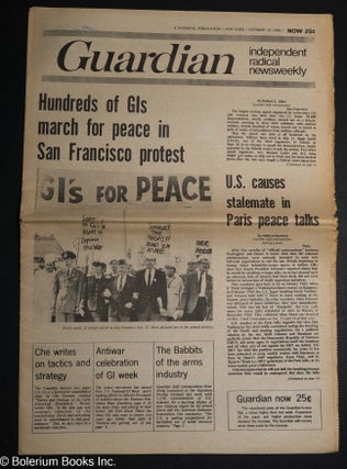 Cat.No: 303127 Guardian; October 19, 1968 independent radical newsweekly. Jack A. Smith