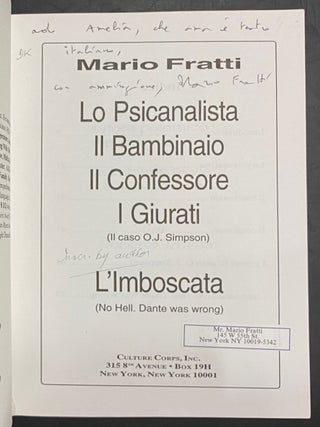 Lo psicanalista; Il bambinaio; Il confessore; I giurati il caso O. J ...
