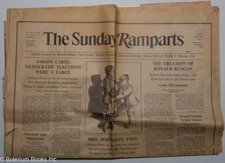 Cat.No: 303156 The Sunday Ramparts: Whole No. 1, October 2, 1966. Warren Hinckle,...