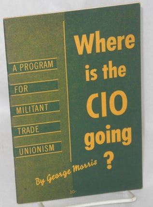 Cat.No: 30332 Where is the CIO going? George Morris