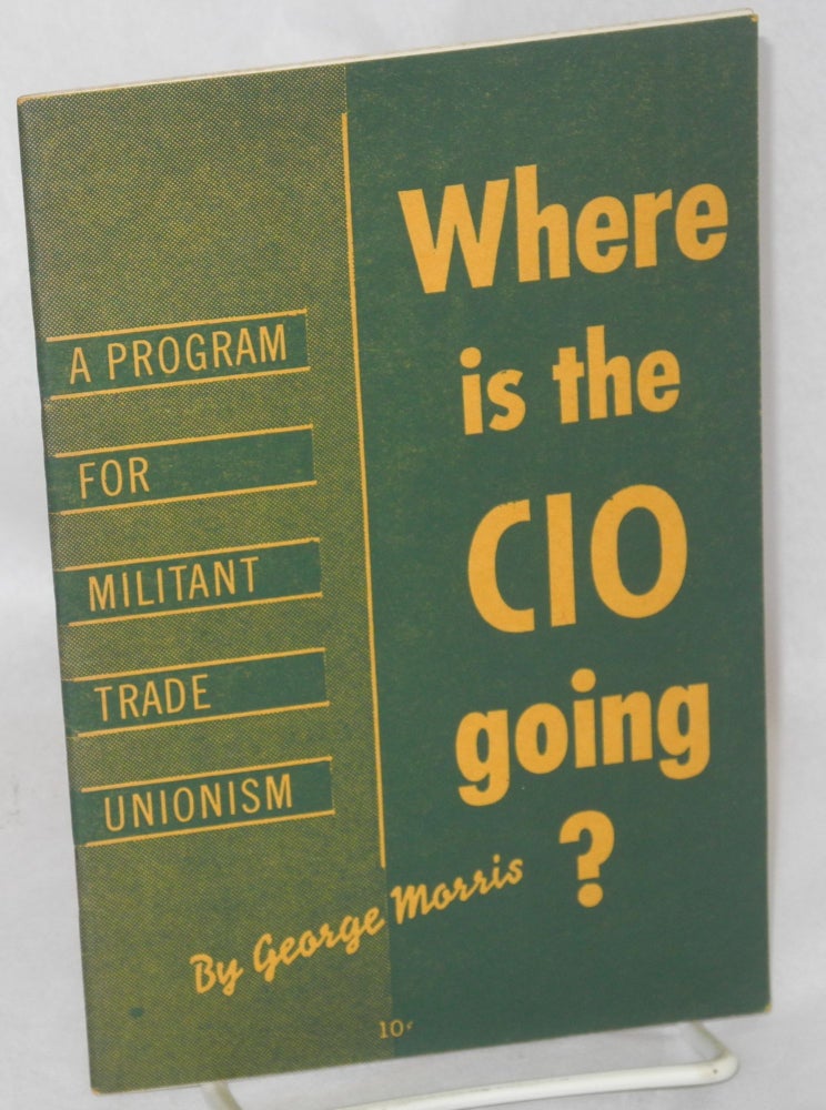Cat.No: 30332 Where is the CIO going? George Morris.