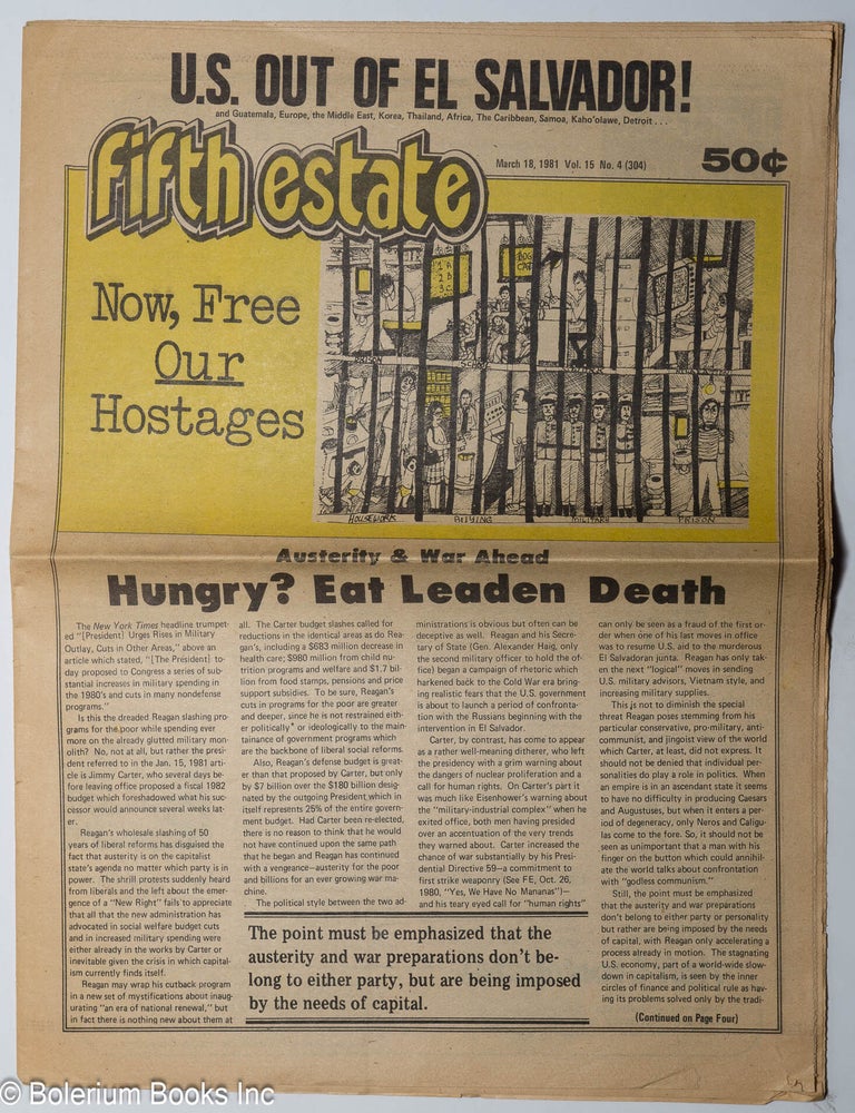 Cat.No: 303327 The Fifth Estate: vol. 15, No. 4 (#304), March 18, 1981