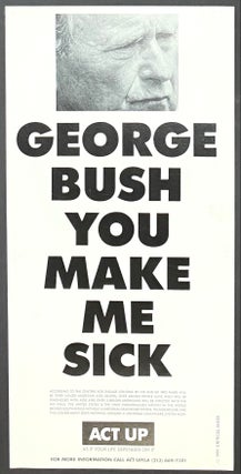 Cat.No: 303453 George Bush you make me sick [poster