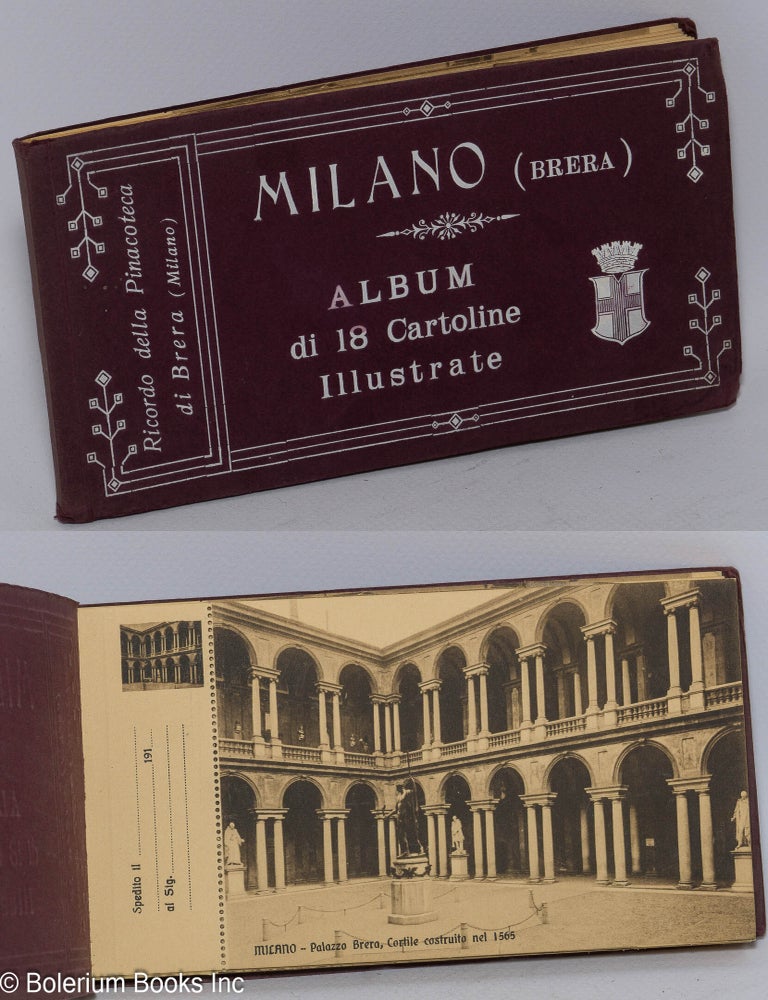 Cat.No: 303727 Milano (Brera): Album di 18 Cartoline Illustrate. Ricordo della Pinacoteca di Brera (Milano)