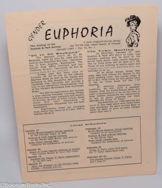 Cat.No: 303765 Gender Euphoria: the journal of the Boulton & Park Society; vol. 6, #1,...