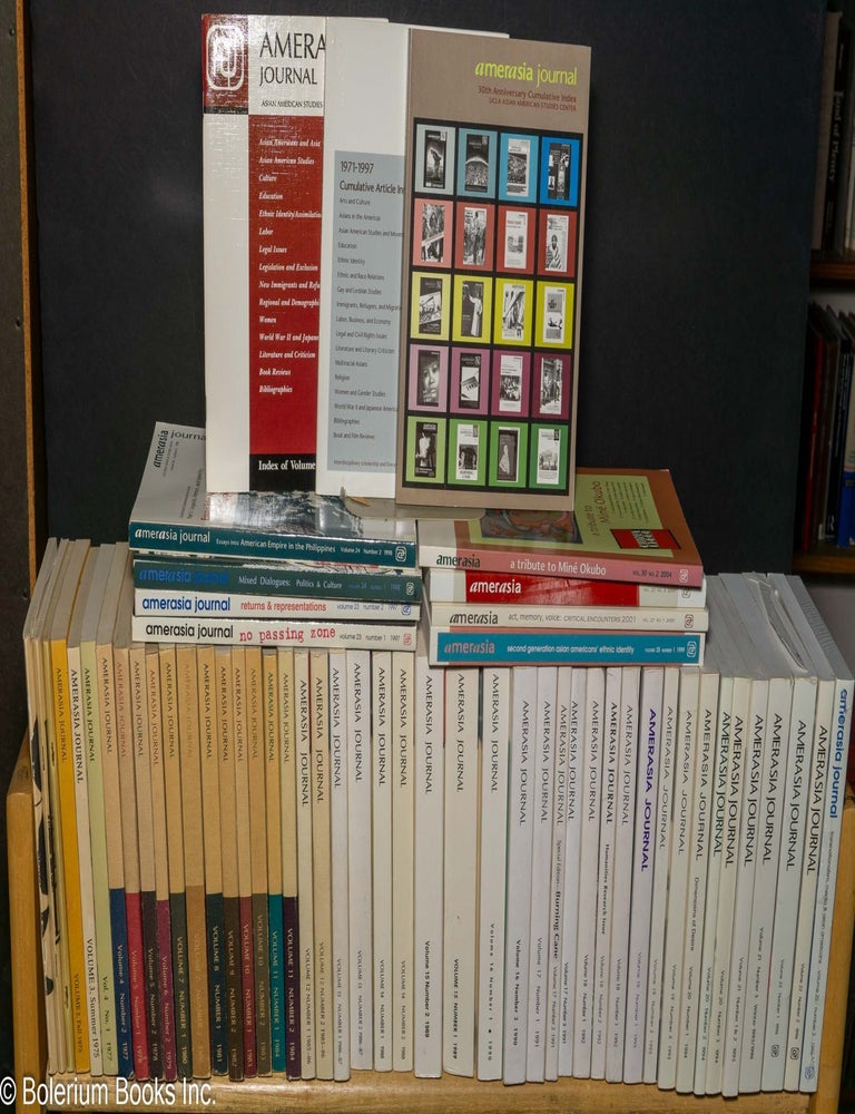 Cat.No: 303851 Amerasia Journal [54 issues, plus 3 indexes]. ed. Lowell Chun-Hoon, Russell Leong, ed., Megumi Dick, Osumi, ed., Carolyn Yee, ed.
