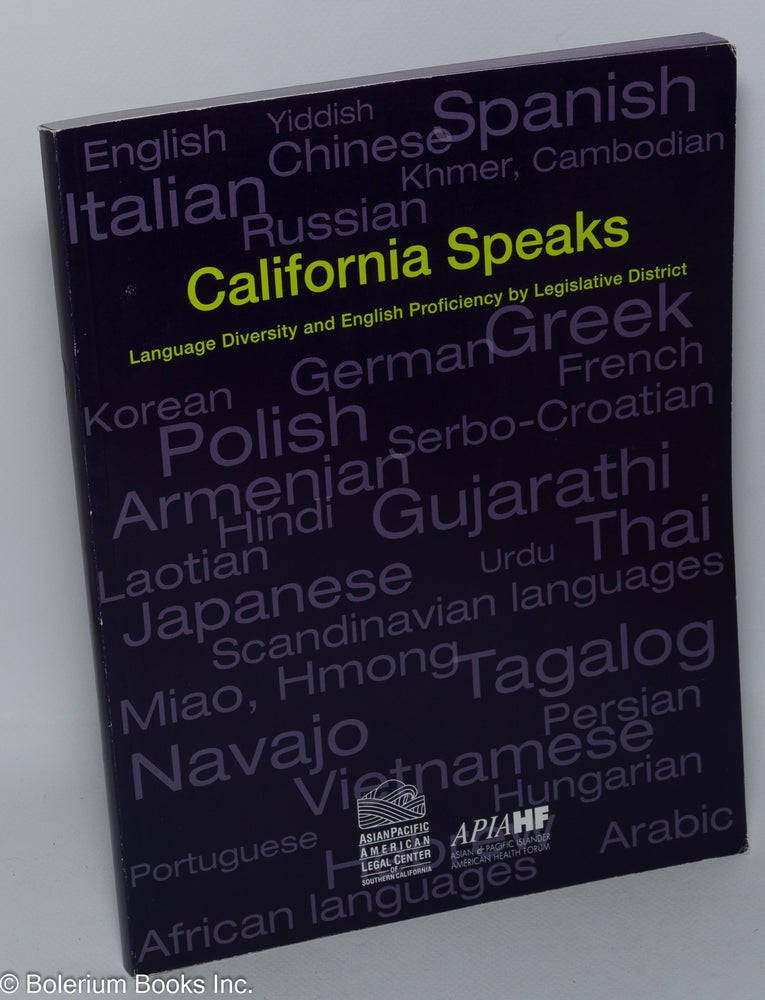 Cat.No: 303878 California Speaks: Language Diversity and English Proficiency by...