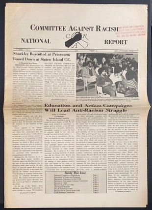 Cat.No: 304083 Committee Against Racism National Report. Vol. 1 no. 1 (Dec. 1973-Jan. 1974