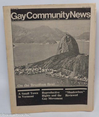 Cat.No: 304172 GCN: Gay Community News; the gay weekly; vol. 6, #35, March 31, 1979: On...