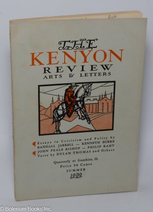 Cat.No: 304288 The Kenyon Review: arts & letters; vol. 1, #3, Summer 1939: Dylan Thomas....