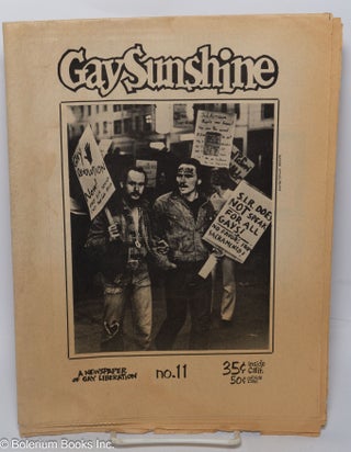 Cat.No: 304391 Gay Sunshine; a newspaper of gay liberation, #11 February-March 1972: Gays...