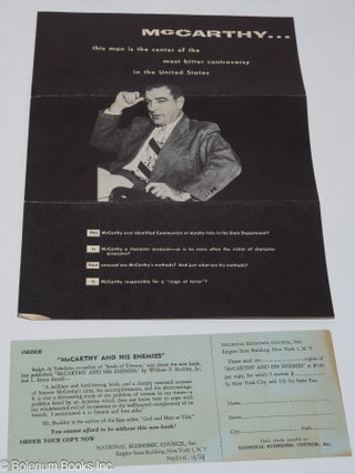 Cat.No: 304423 McCarthy...this man is the center of the most bitter controversy in the...