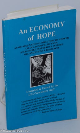 Cat.No: 304427 An Economy of Hope: Annotated National Directory of Worker Co-Ops,...