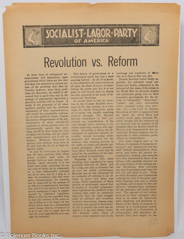 Cat.No: 304442 Revolution vs. Reform