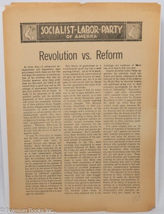 Cat.No: 304442 Revolution vs. Reform