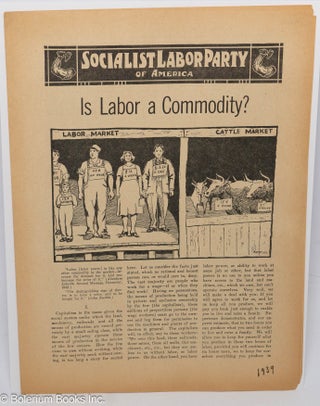 Cat.No: 304445 Is Labor a Commodity?
