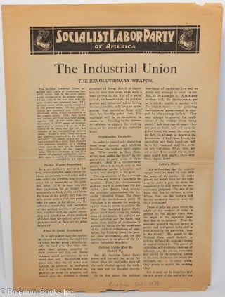 Cat.No: 304446 The Industrial Union: The Revolutionary Weapon