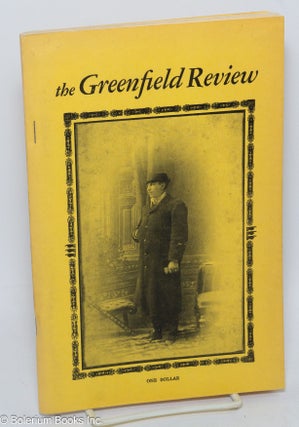 Cat.No: 304486 The Greenfield Review: vol. 3, #3. Joseph Bruchac, Peter Cooley Paul...