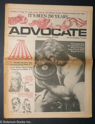 Cat.No: 304590 The Advocate: Touching your lifestyle; #182, January 28, 1976: It's Been...