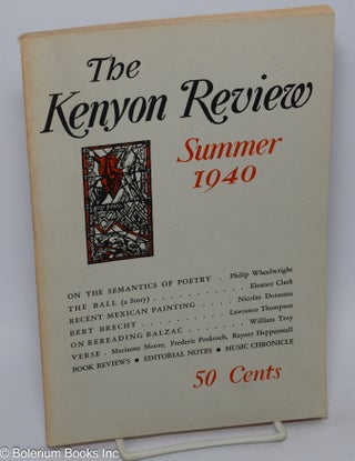 Cat.No: 304650 The Kenyon Review: arts & letters; vol. 2, #3, Summer 1940. John Crowe...