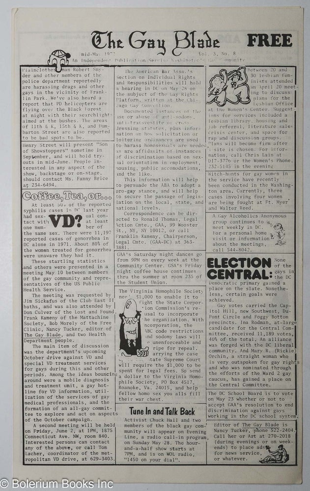 Cat.No: 304670 The Gay Blade: an independent publication serving the gay community