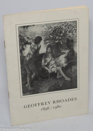 Cat.No: 304793 Geoffrey Rhoades 1898-1980. A retrospective exhibition. 17 August - 2...
