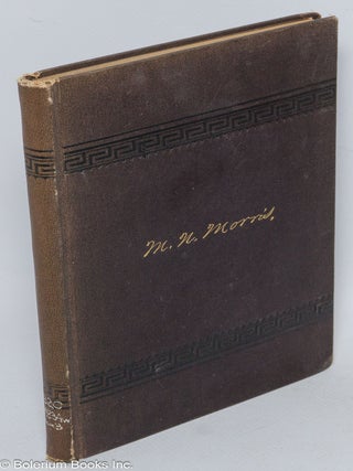 Memorial of Rev. Myron Newton Morris. Published by The Congregational Church, West Hartford, Conn.