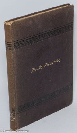 Memorial of Rev. Myron Newton Morris. Published by The Congregational Church, West Hartford, Conn.