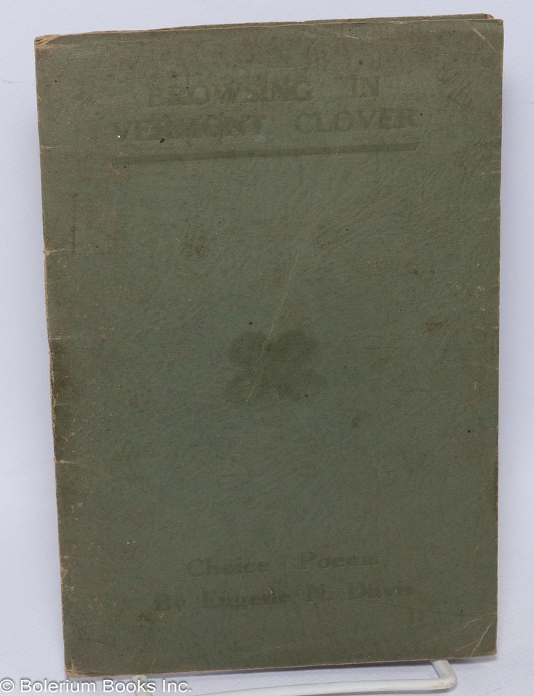 Cat.No: 304837 Browsing in Vermont Clover. Eugene A. Davis.