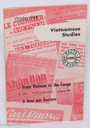 Cat.No: 304925 Vietnamese Studies: Facts and Events Series. October 1965