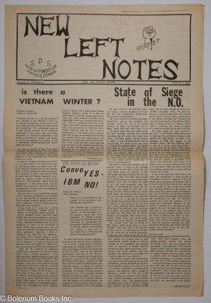 Cat.No: 304990 SDS new left notes, vol. 2, no. 28, August 7, 1967