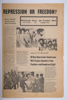 Cat.No: 305005 Pittsburgh Peace and Freedom News: Vol. 4, no. 1 (January 1970