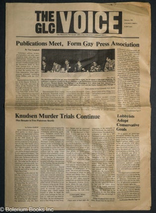 Cat.No: 305036 The GLC Voice: The newspaper from the Twin Cities Gay & Lesbian Community;...