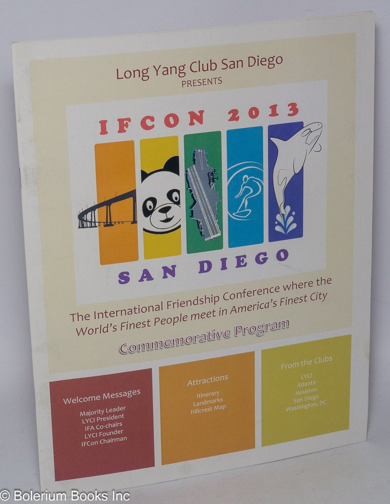 Cat.No: 305088 Long Yang Club San Diego presents IFCon 2013 [commemorative program