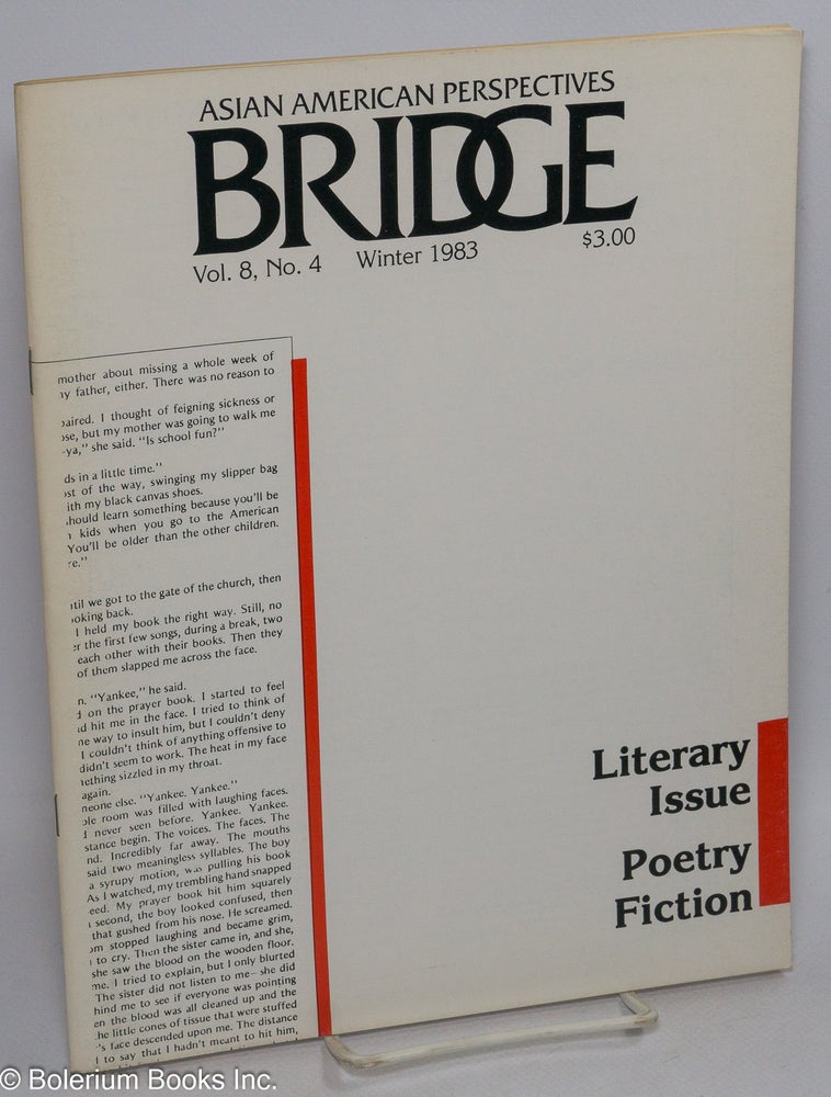 Cat.No: 305124 Bridge: Asian American perspectives. Vol 8 no 4. Winter 1983