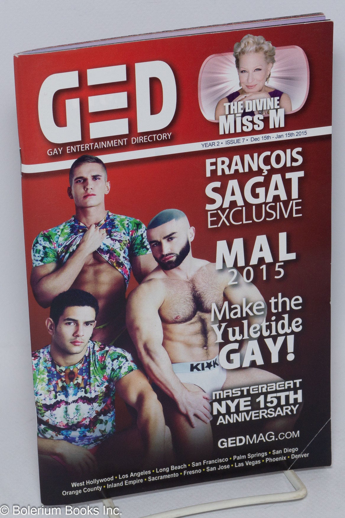 GED: Gay Entertainment Directory vol. 2, #7, Dec. 15-Jan. 15, 2015: Francois  Sagat Exclusive | Michael Westman